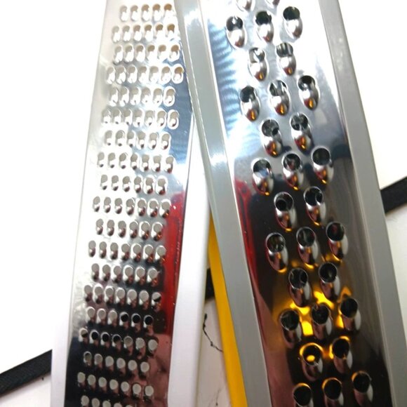 Lot Of 4 Stainless Steel 11" Flat Graters Fine to Course New - Picture 8 of 9